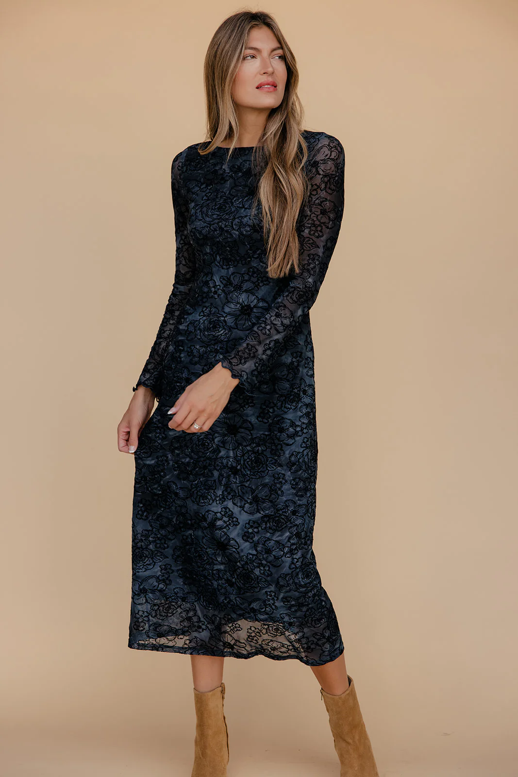 Berry Twilight Lace Dress - Image 2