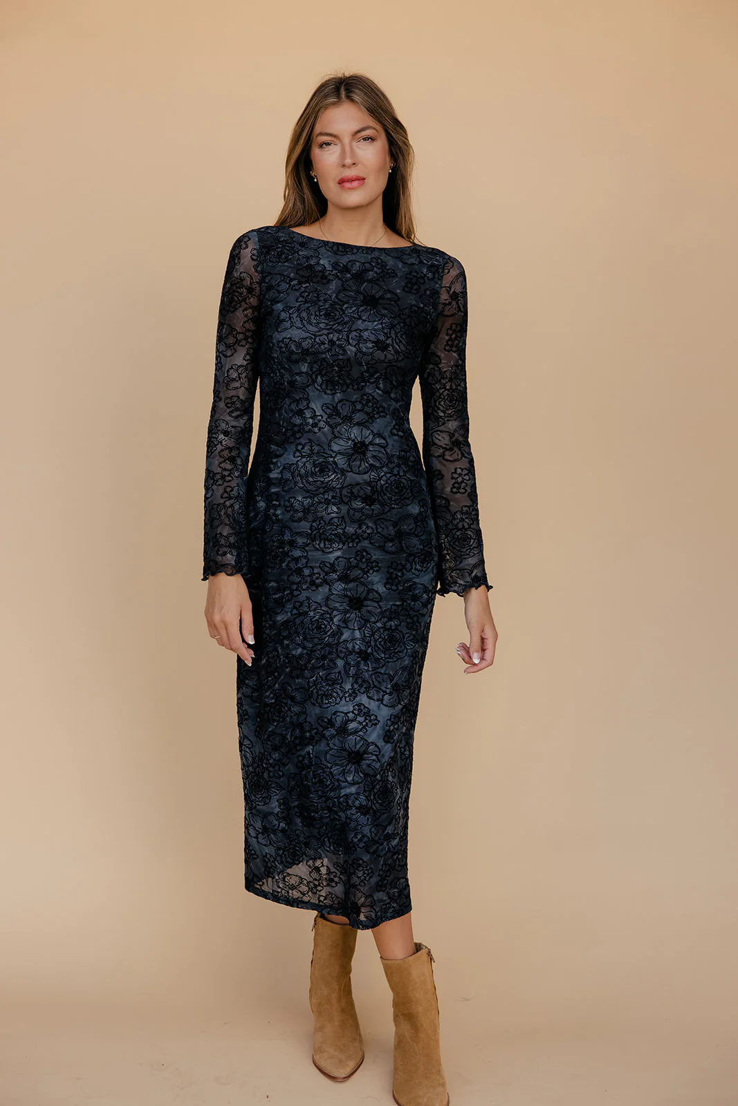 Berry Twilight Lace Dress - Image 4