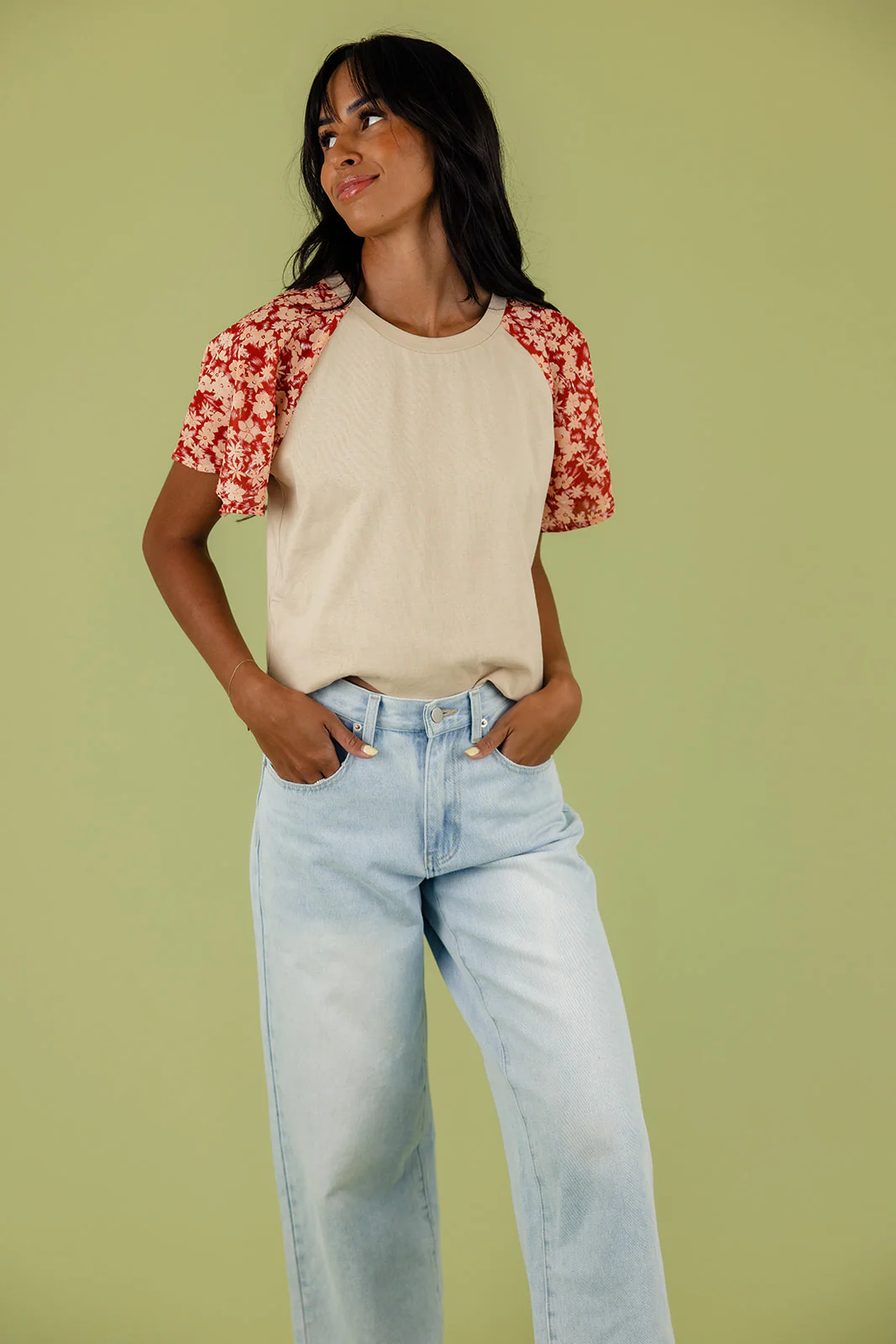 Blooming Flutter Sleeve Blouse - Image 6