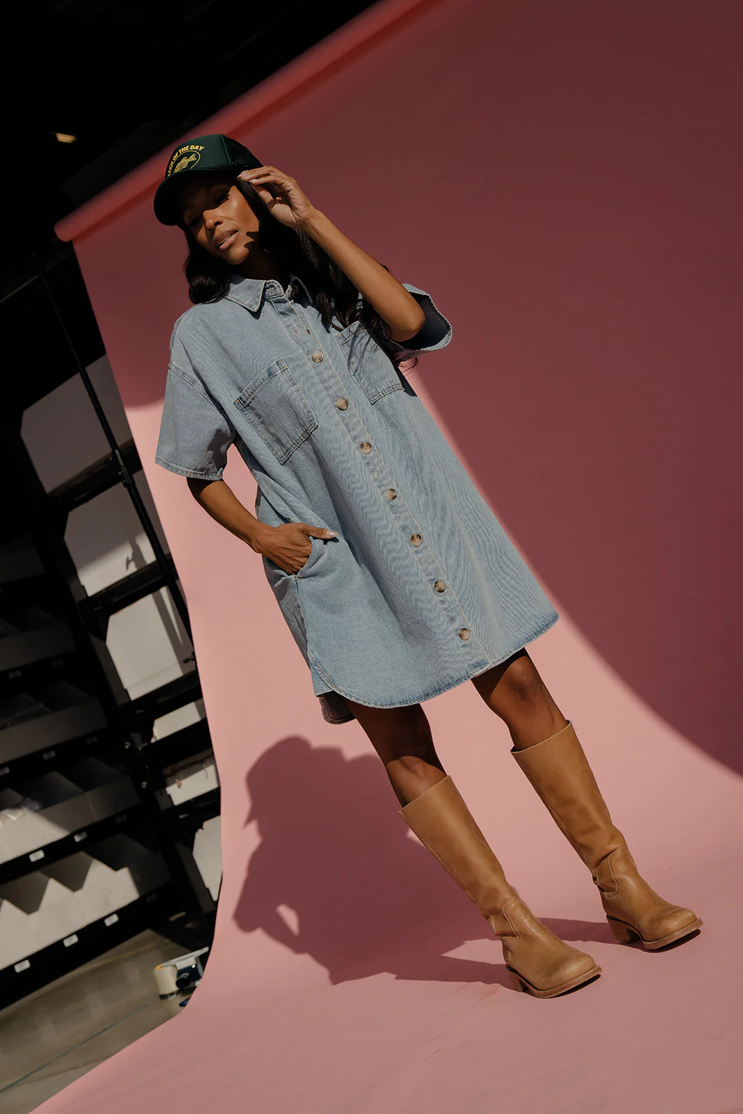 Blueberry Pie Denim Dress - Image 3