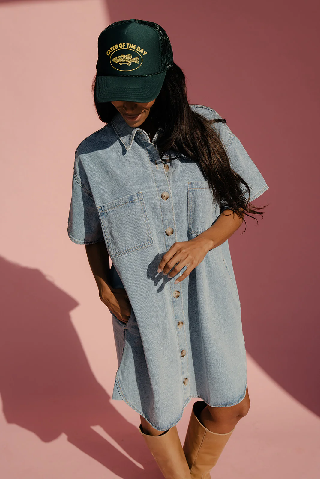 Blueberry Pie Denim Dress - Image 4