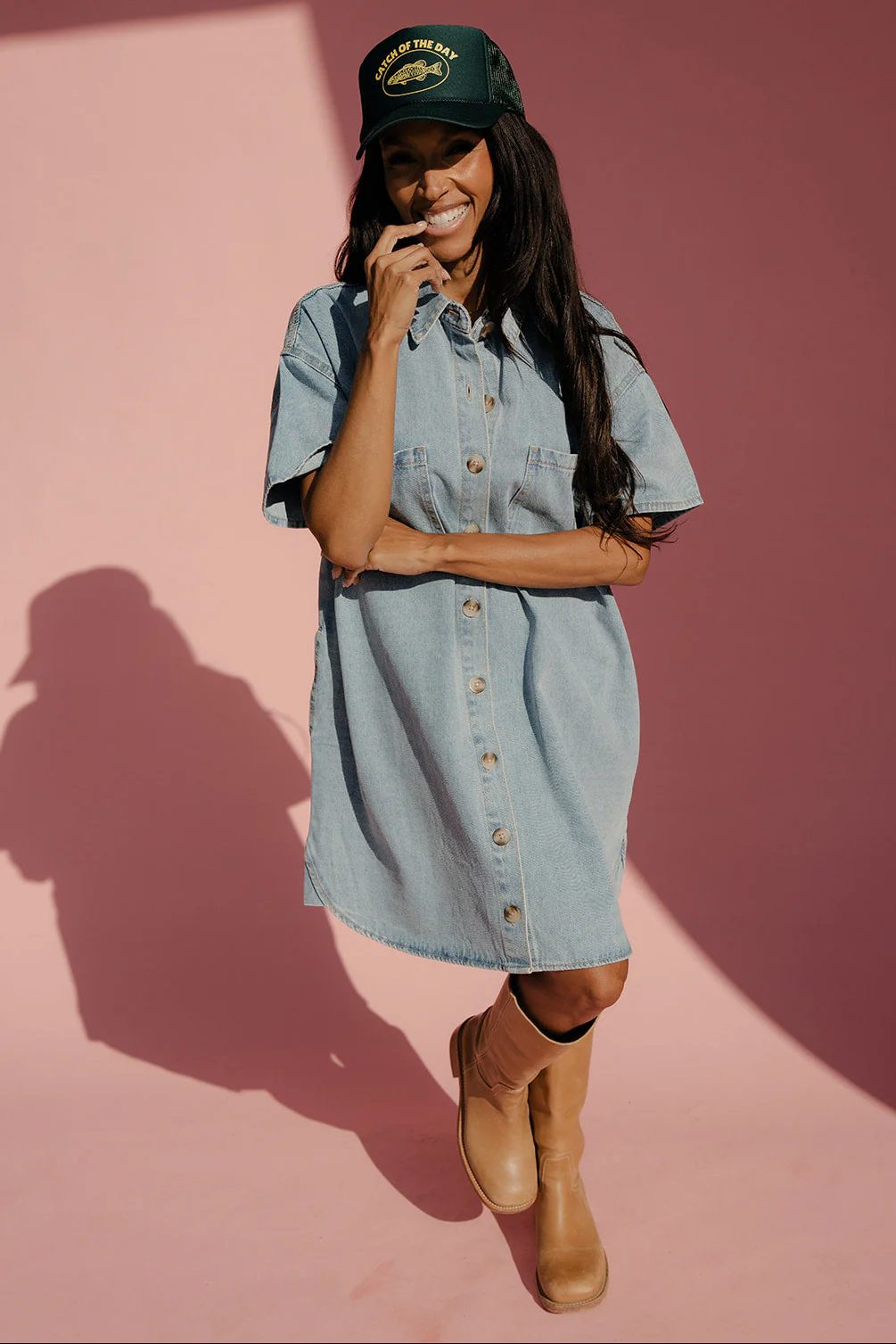 Blueberry Pie Denim Dress - Image 7