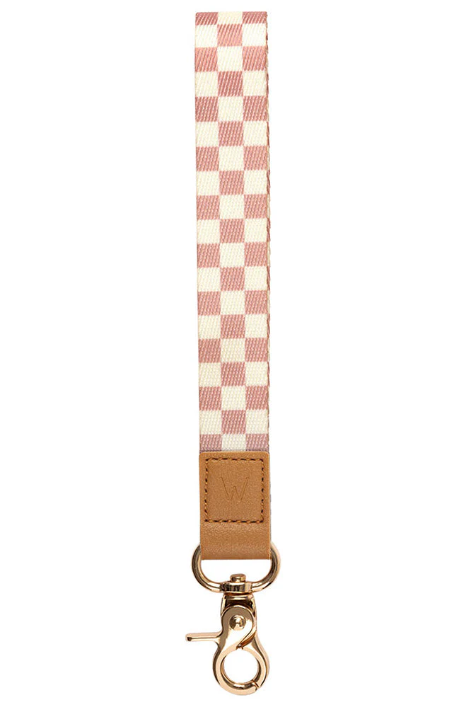 Blush Check Wrist Lanyard - Image 3