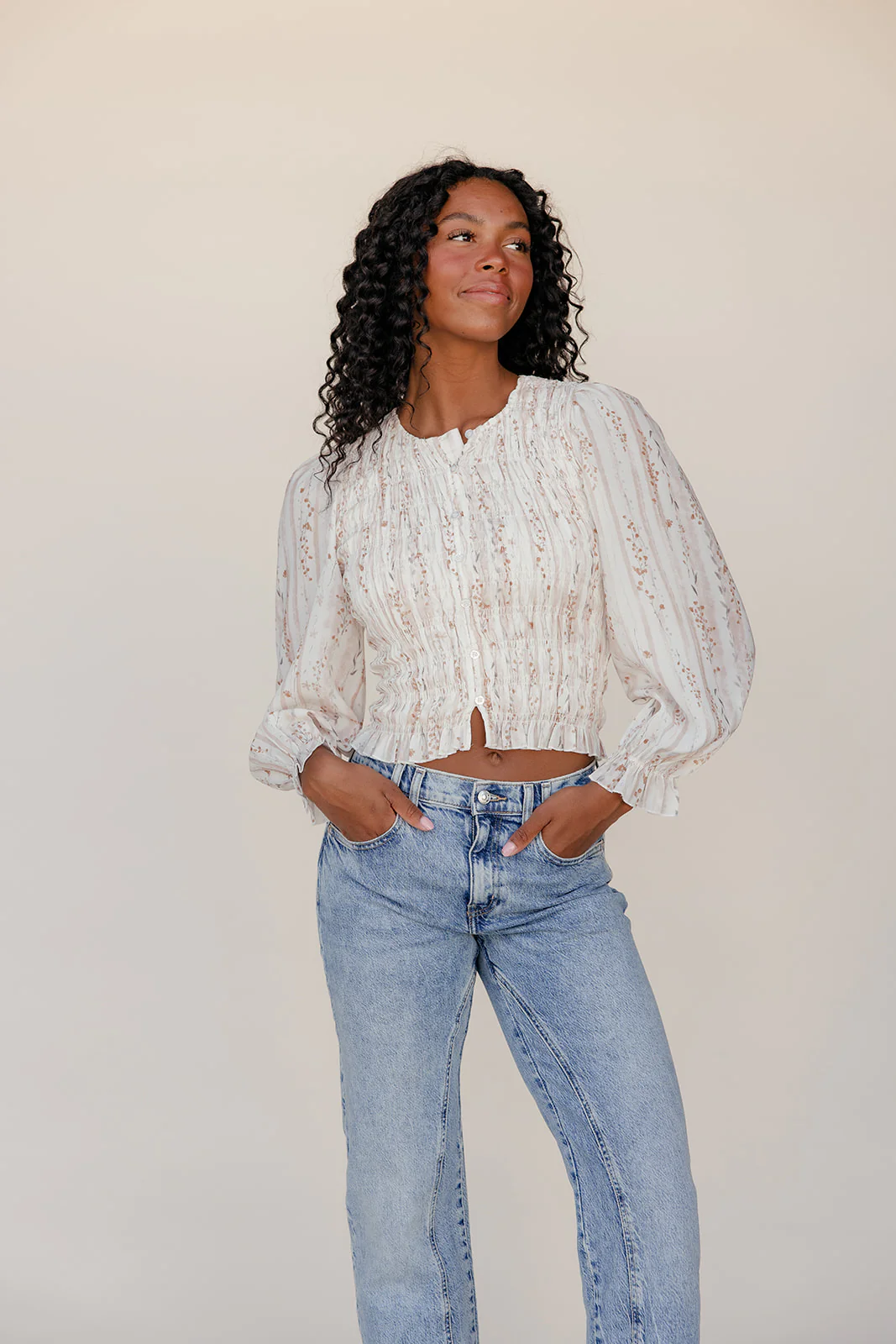 Blushwood Smocked Blouse - Image 7