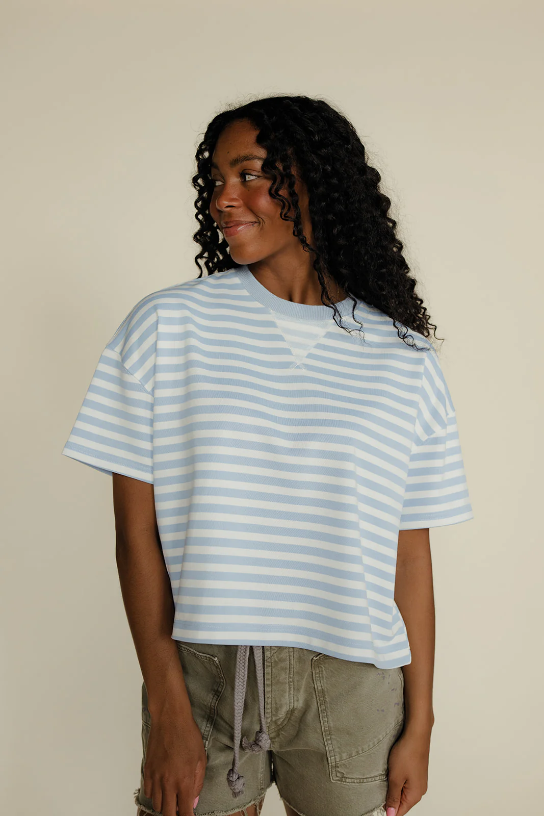Bold Lines Stripe Tee - Image 4