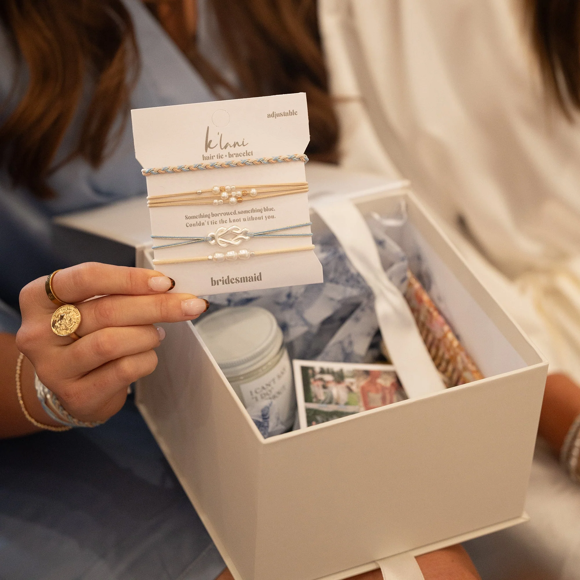 Bridesmaid Hair Tie Bracelets - Image 2