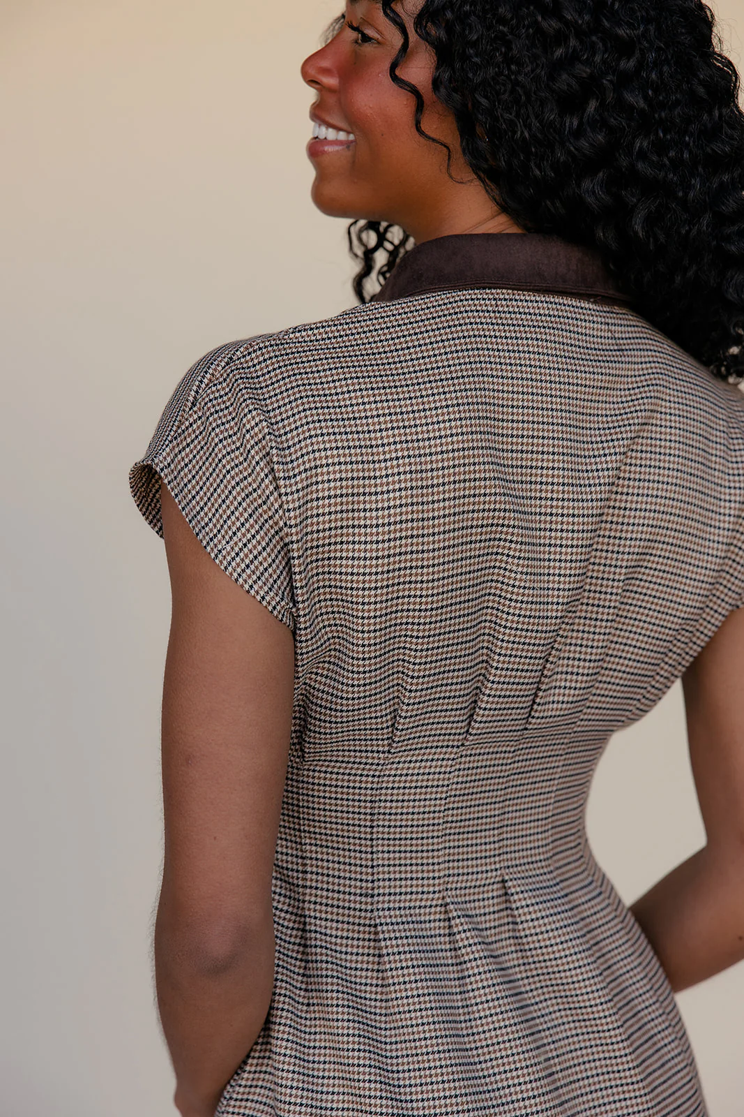 Brownstone Houndstooth Dress - Image 2