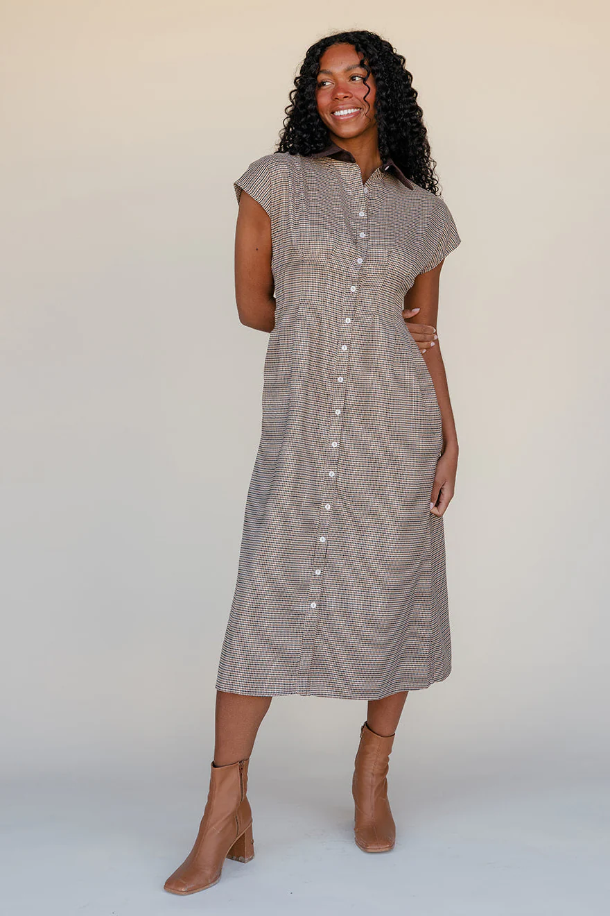 Brownstone Houndstooth Dress - Image 3