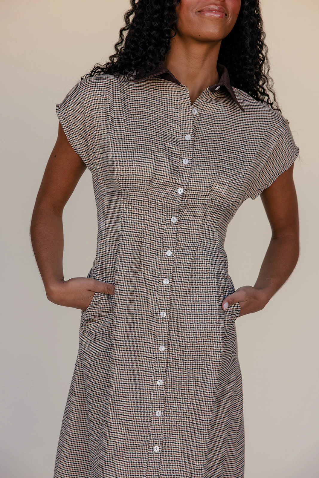 Brownstone Houndstooth Dress - Image 7