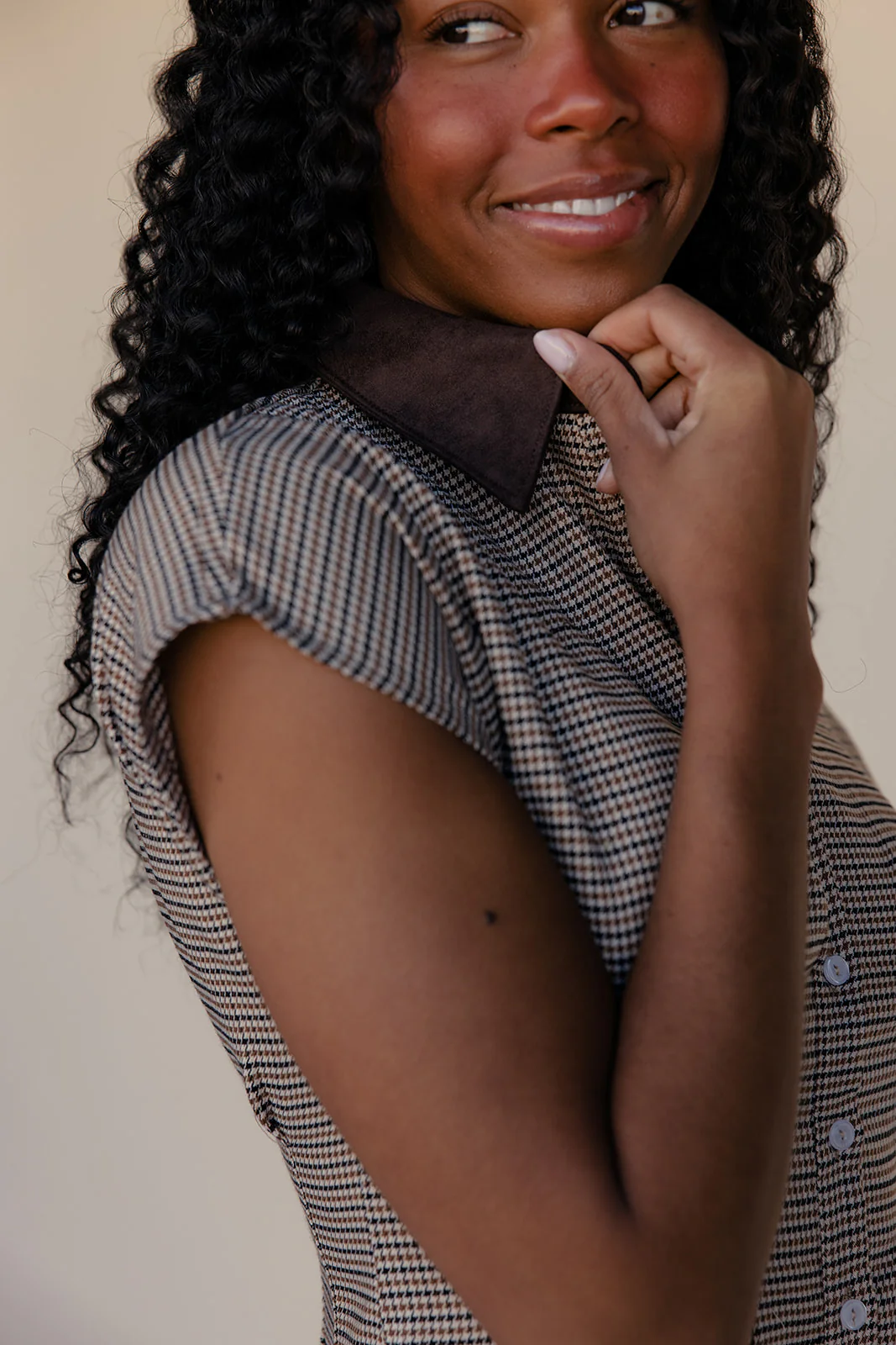 Brownstone Houndstooth Dress - Image 8