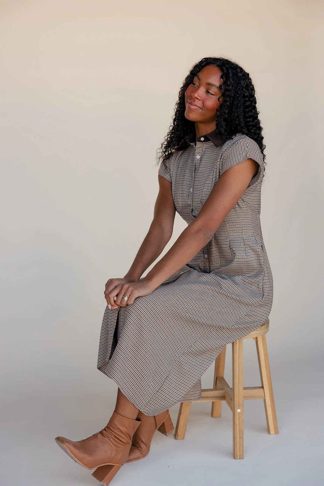 Brownstone Houndstooth Dress - Image 9