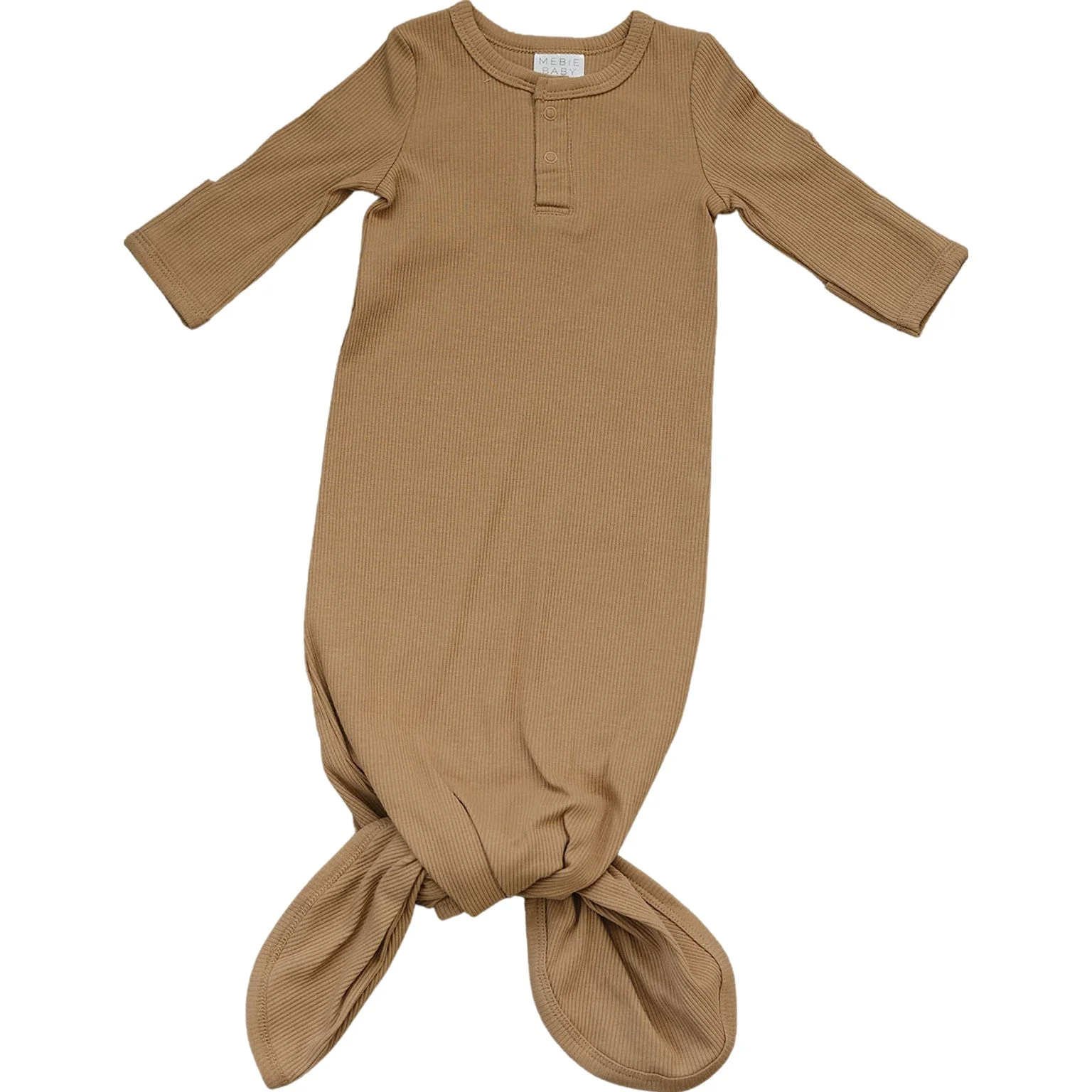Cafe Organic Cotton Ribbed Knot Gown - Image 3