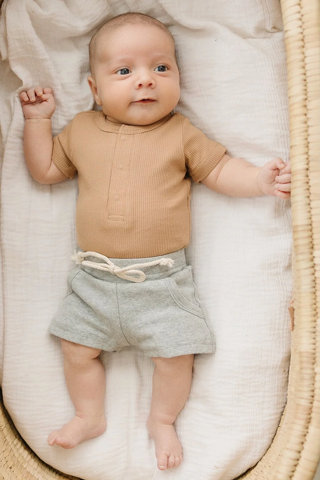 Cafe Organic Cotton Ribbed Snap Bodysuit - Image 2