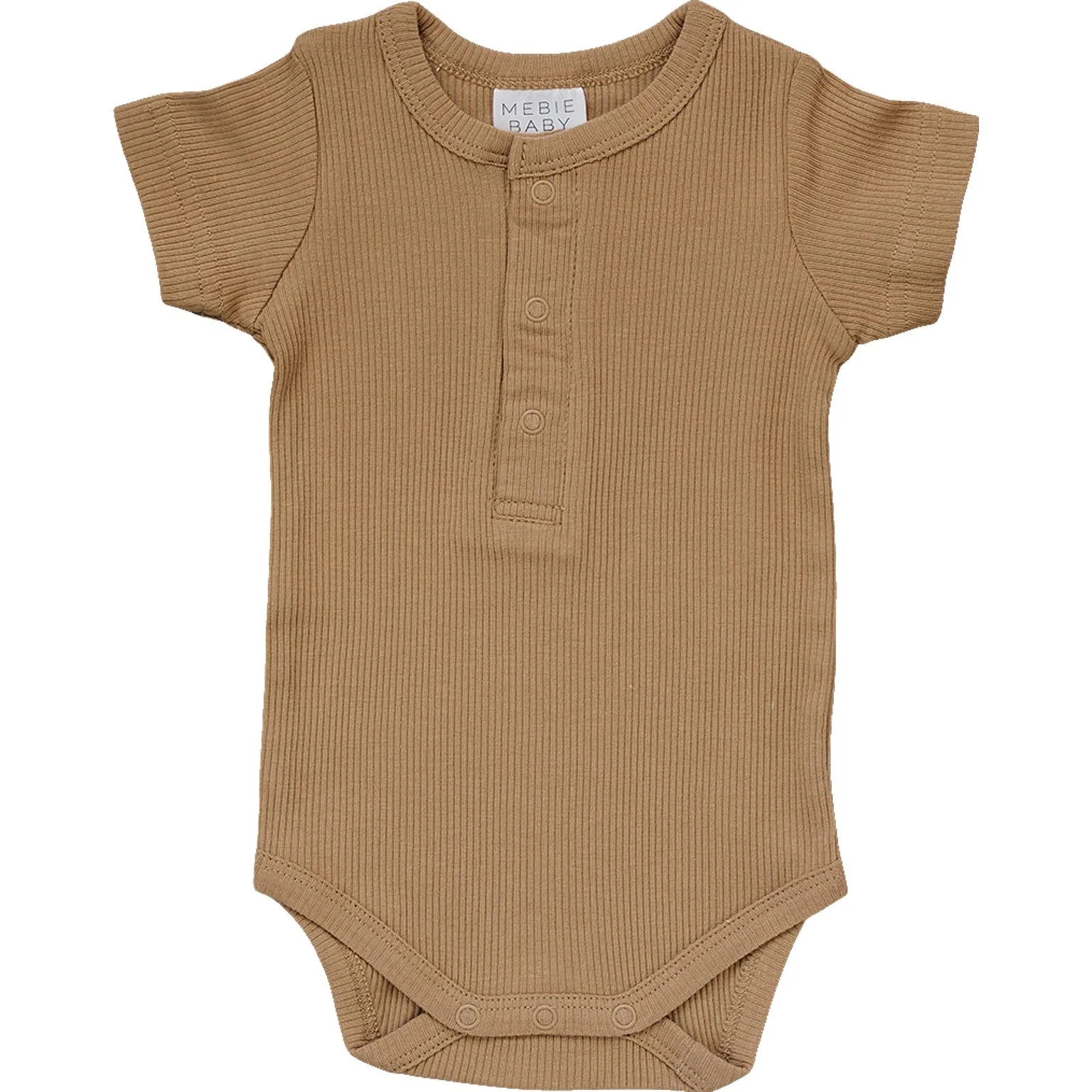 Cafe Organic Cotton Ribbed Snap Bodysuit - Image 3