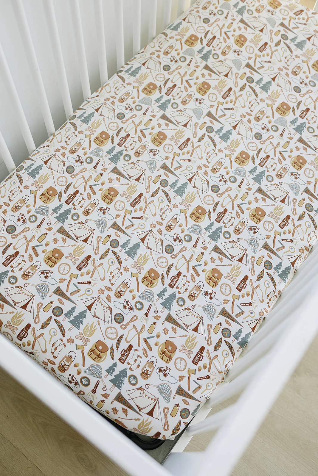 Camping Trip Bamboo Stretch Crib Sheet - Image 2