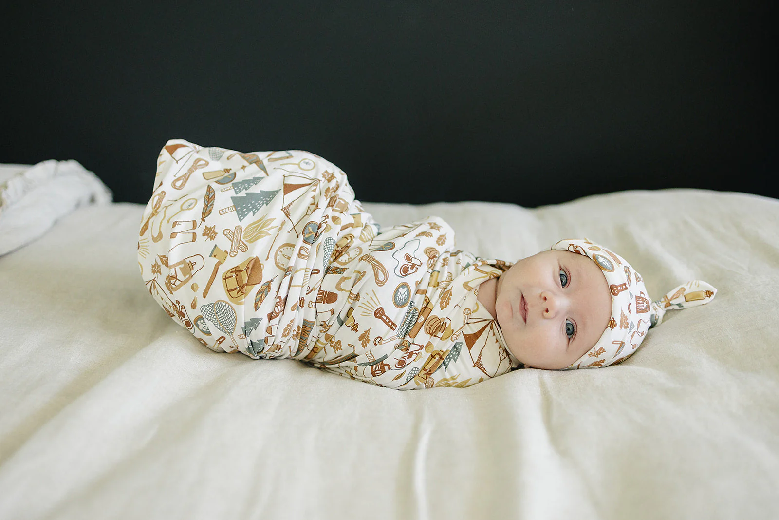 Camping Trip Bamboo Stretch Swaddle - Image 2