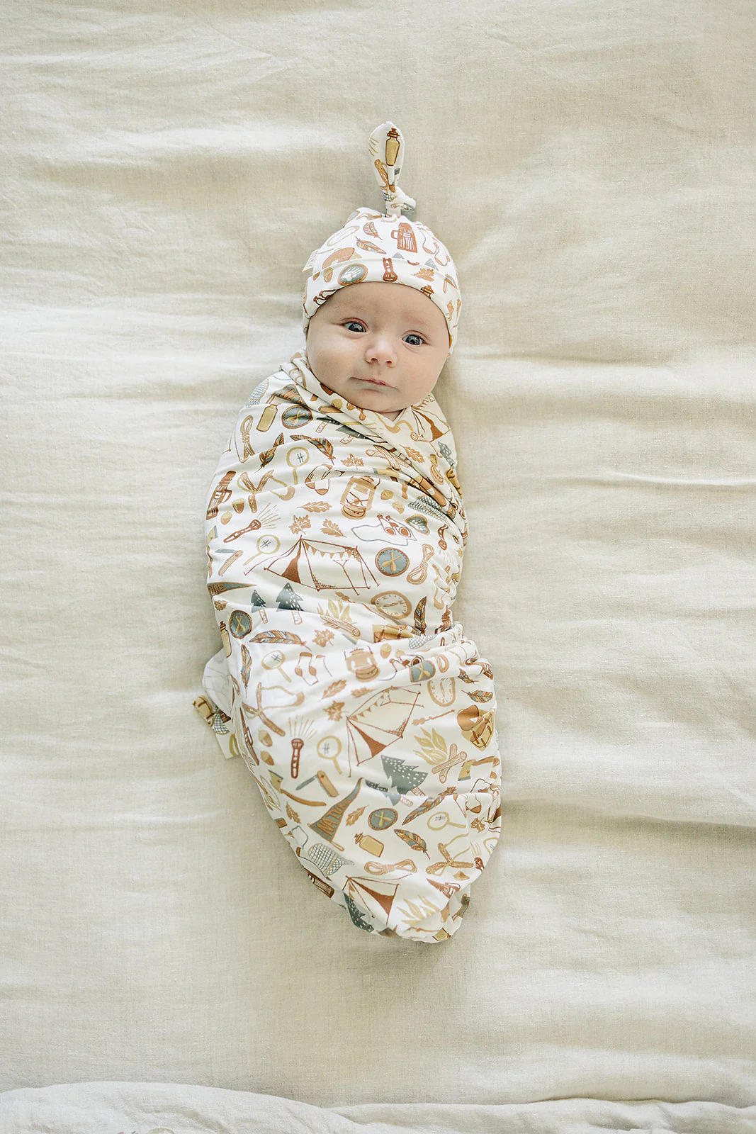 Camping Trip Bamboo Stretch Swaddle - Image 3
