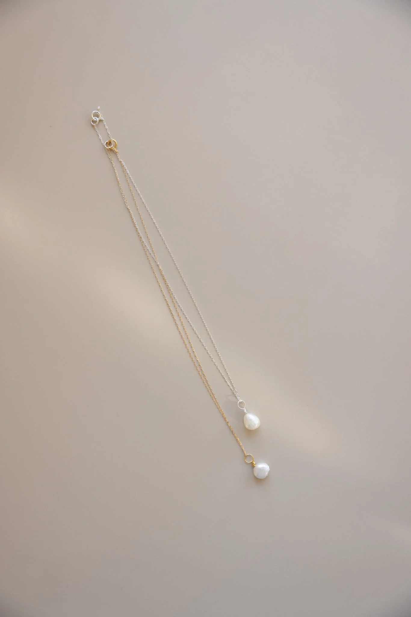Chain Necklace + Pearl Pendant - Image 5