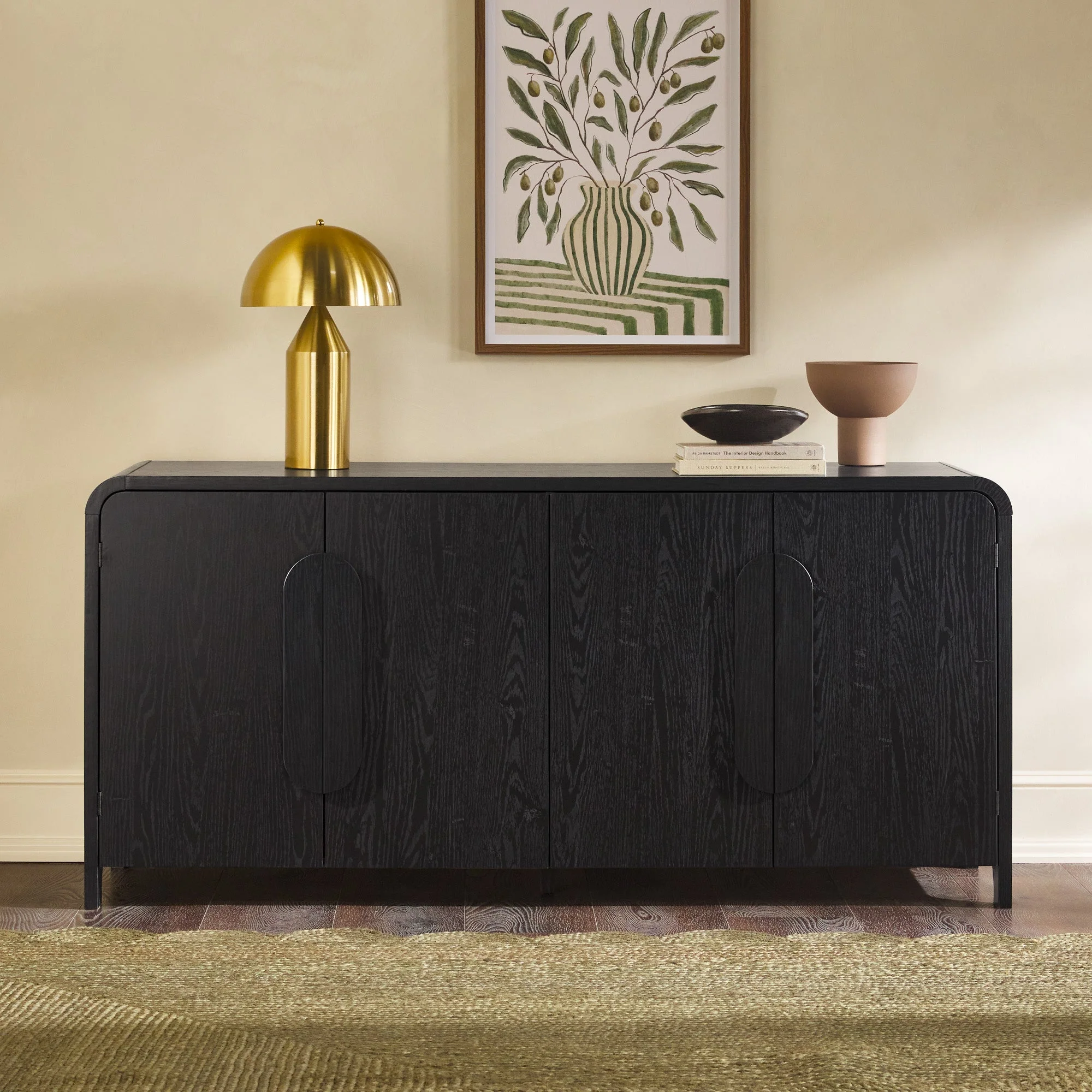 Chantelle 64" Modern Curved Buffet Sideboard & TV Stand - Image 6