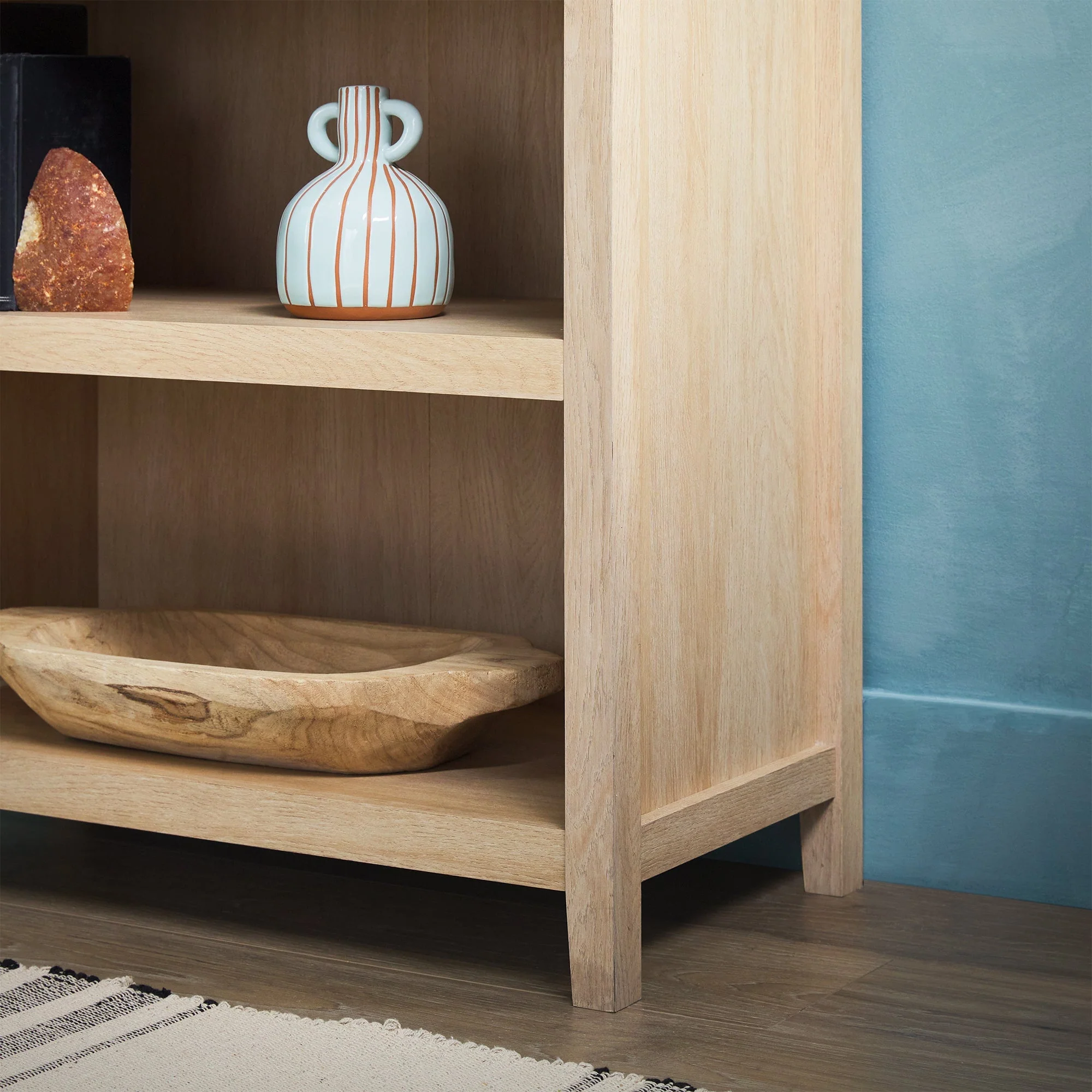 Chantelle Modern Arched Bookshelf with Open Shelves - Image 8