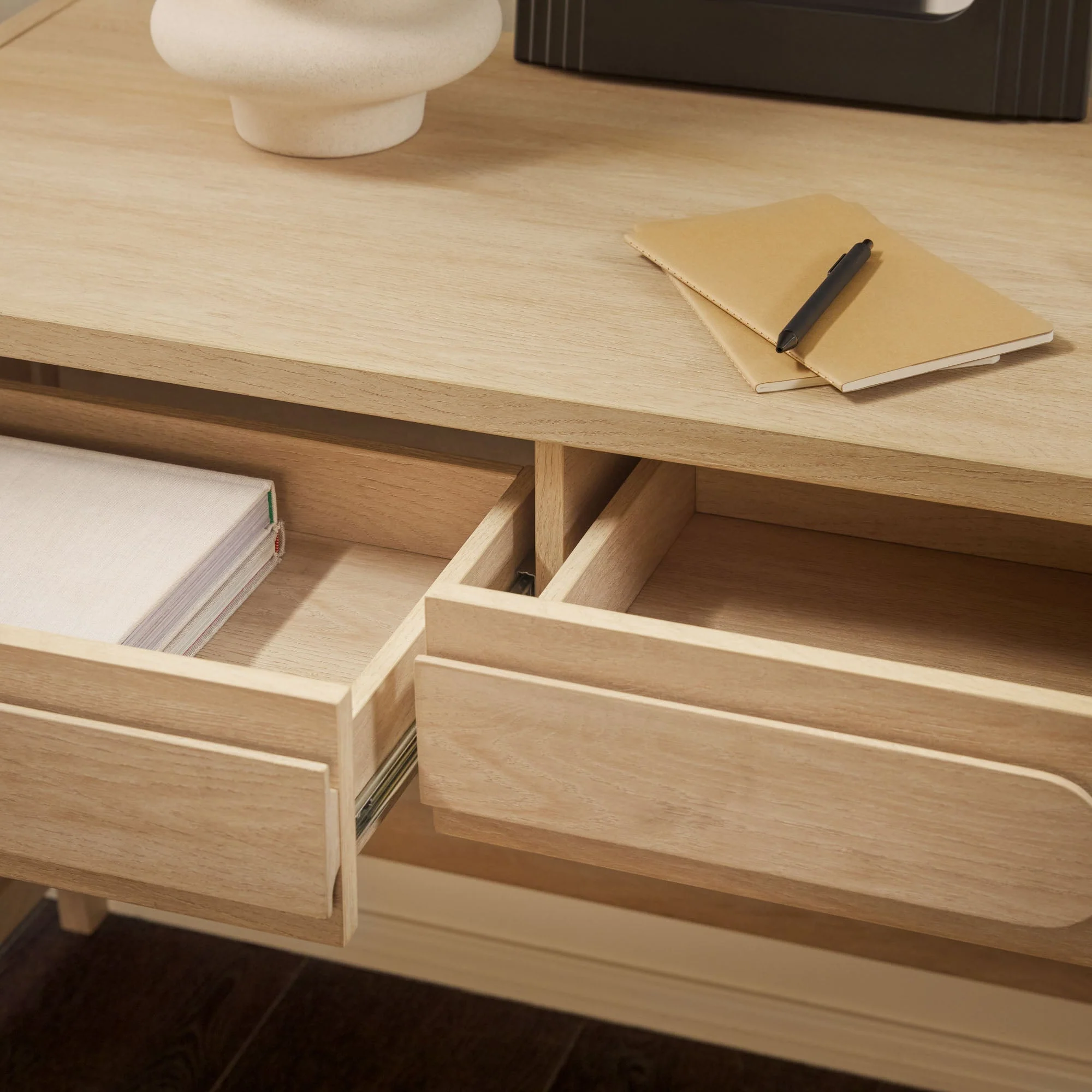 Chantelle Modern Curved Writing Desk - Image 3