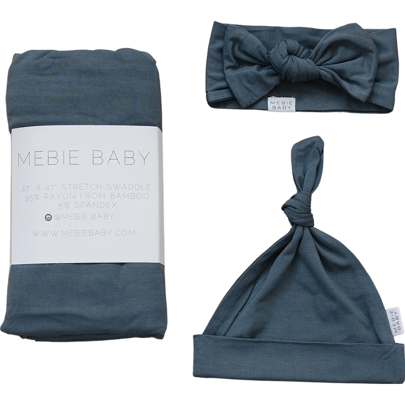 Charcoal Bamboo Hat OR Head Wrap Set - Image 7