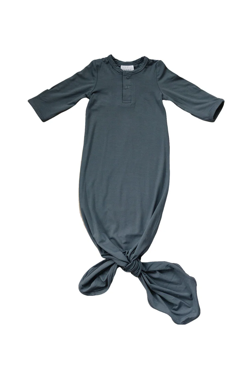 Charcoal Bamboo Knot Gown - Image 2