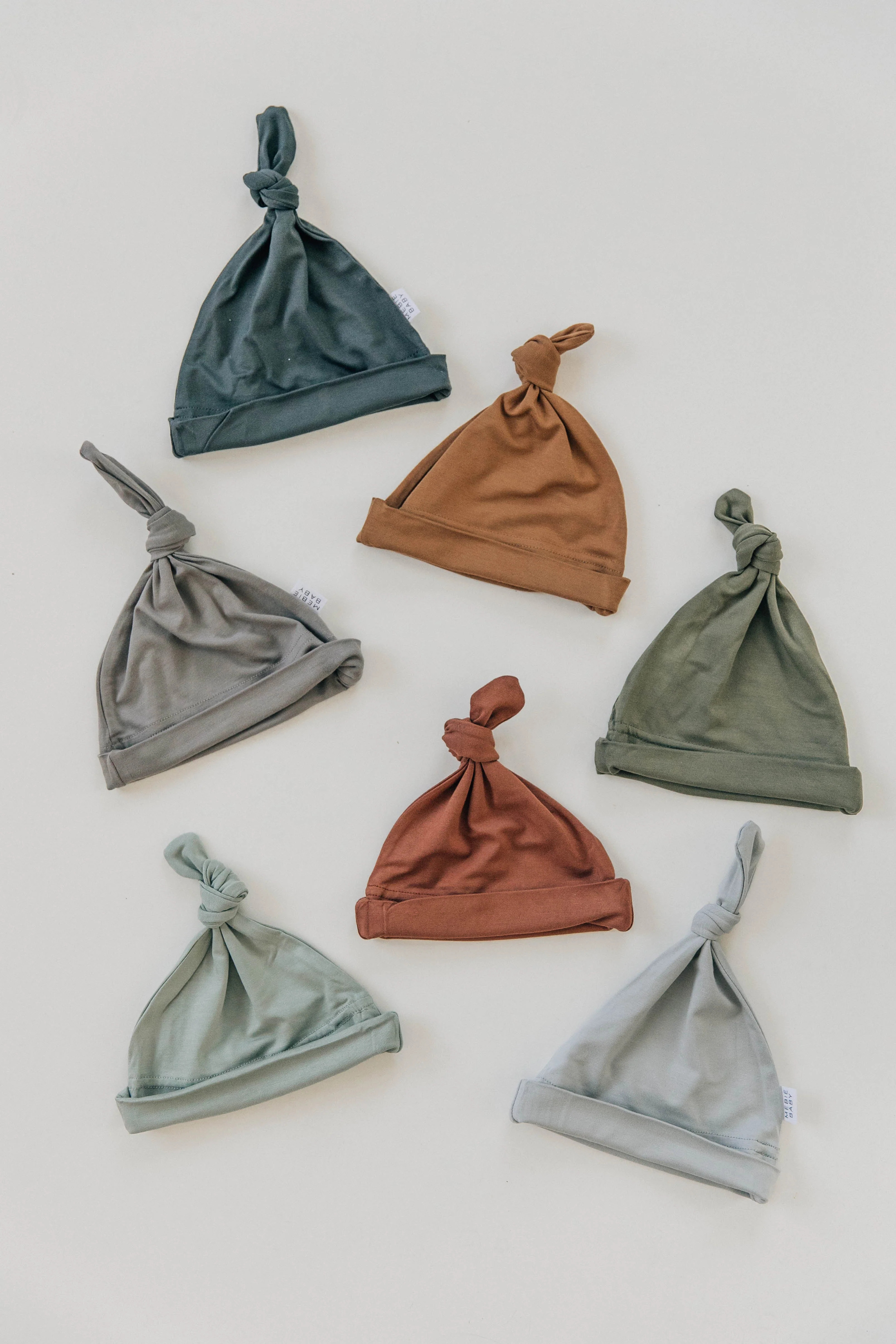 Charcoal Bamboo Newborn Knot Hat - Image 3