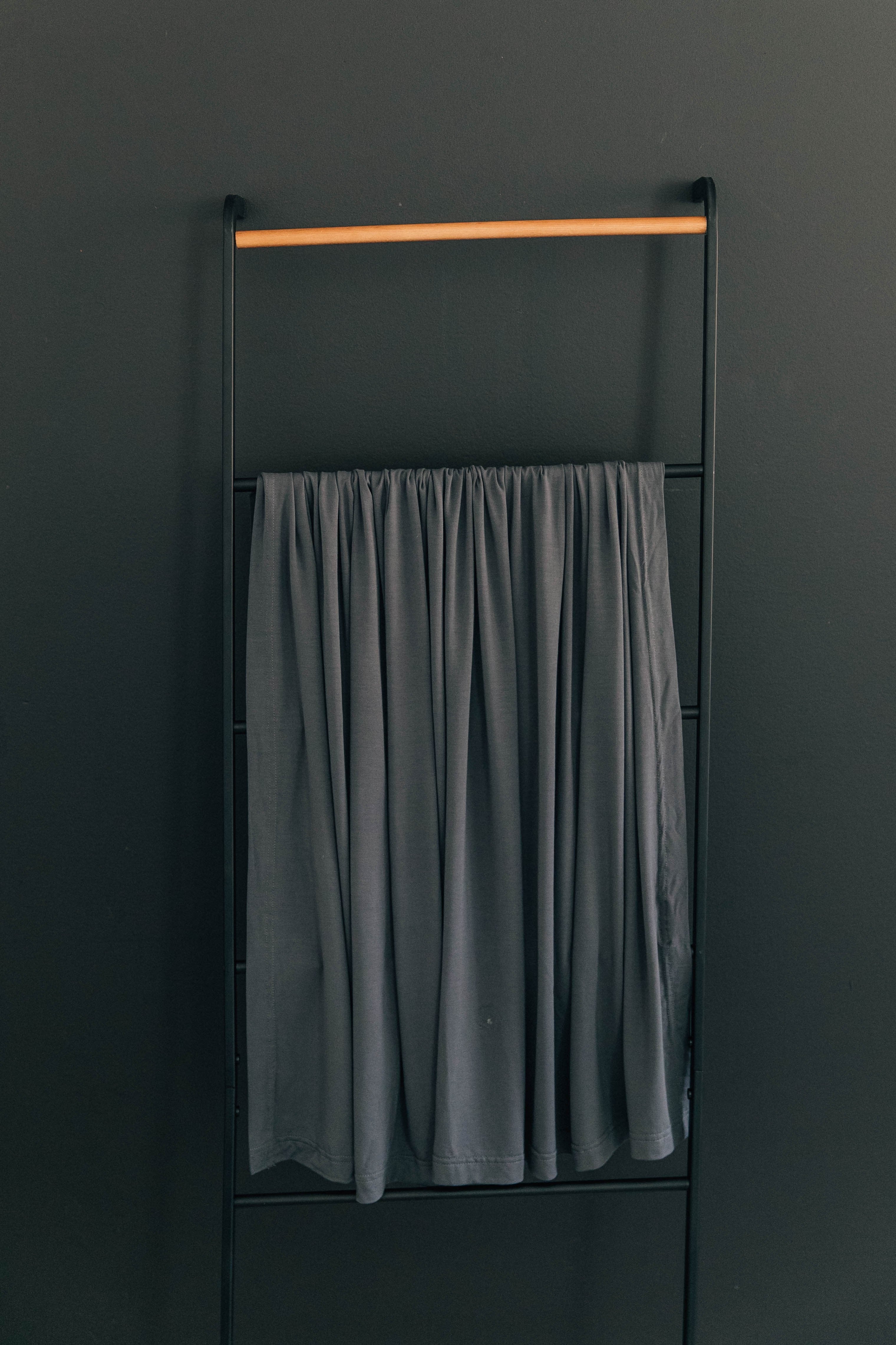 Charcoal Bamboo Stretch Swaddle - Image 2