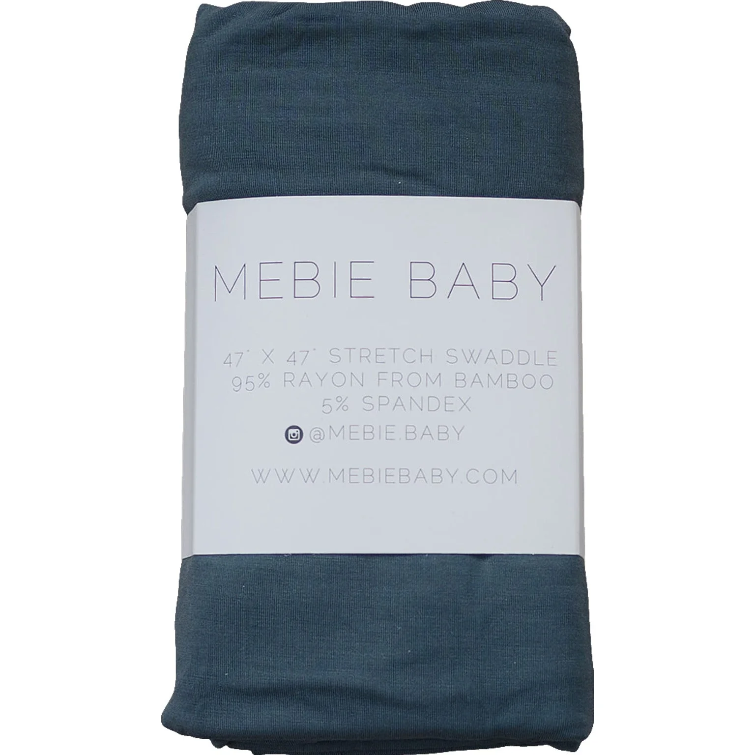Charcoal Bamboo Stretch Swaddle - Image 7