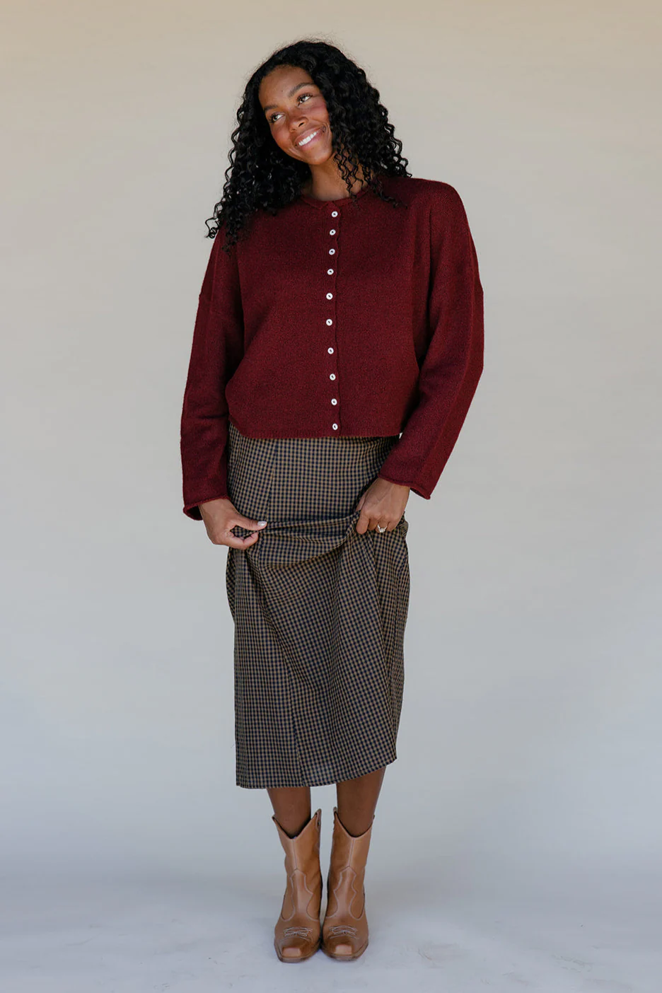 Chestnut Hollow Gingham Skirt - Image 6