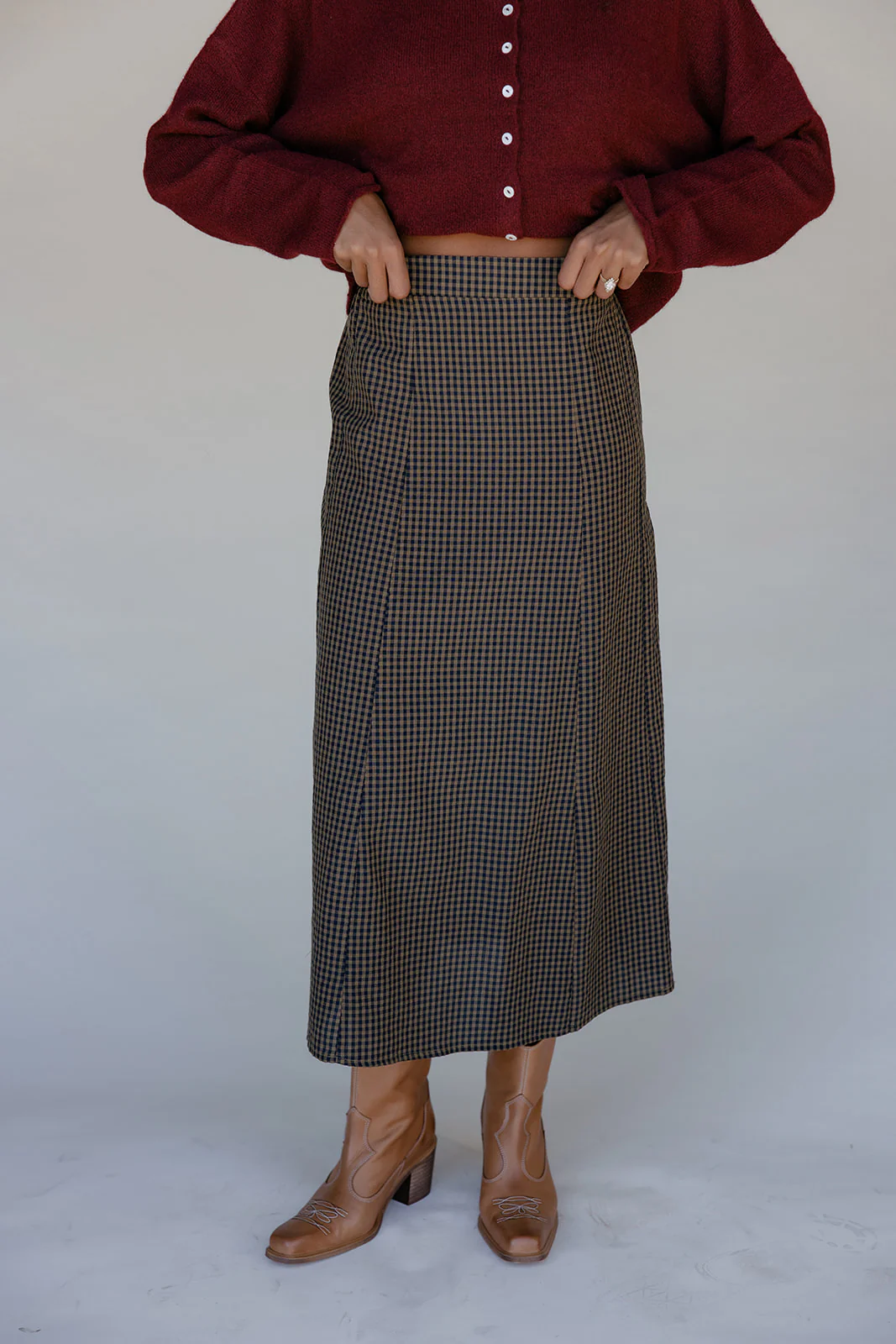 Chestnut Hollow Gingham Skirt - Image 8