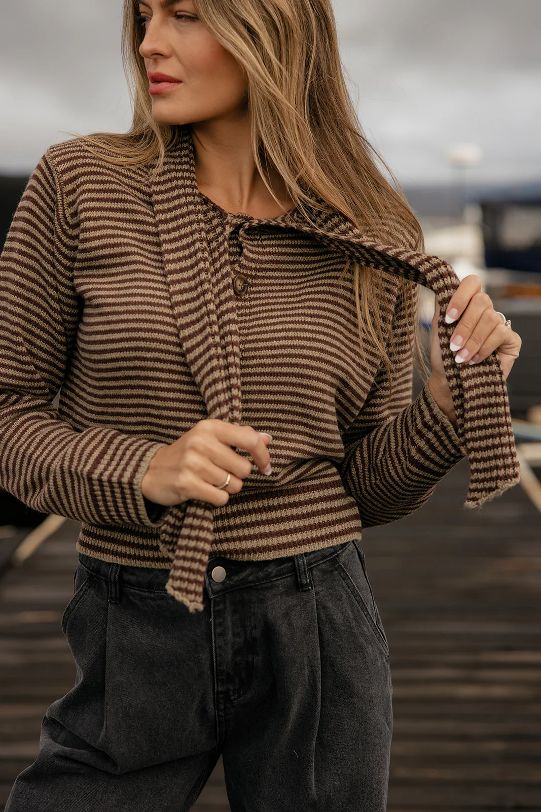 Chestnut Trail Stripe Sweater - Image 2