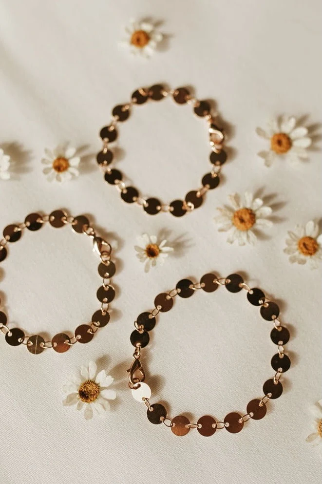 Chloe Gold Filled Coin Bracelet - Image 2