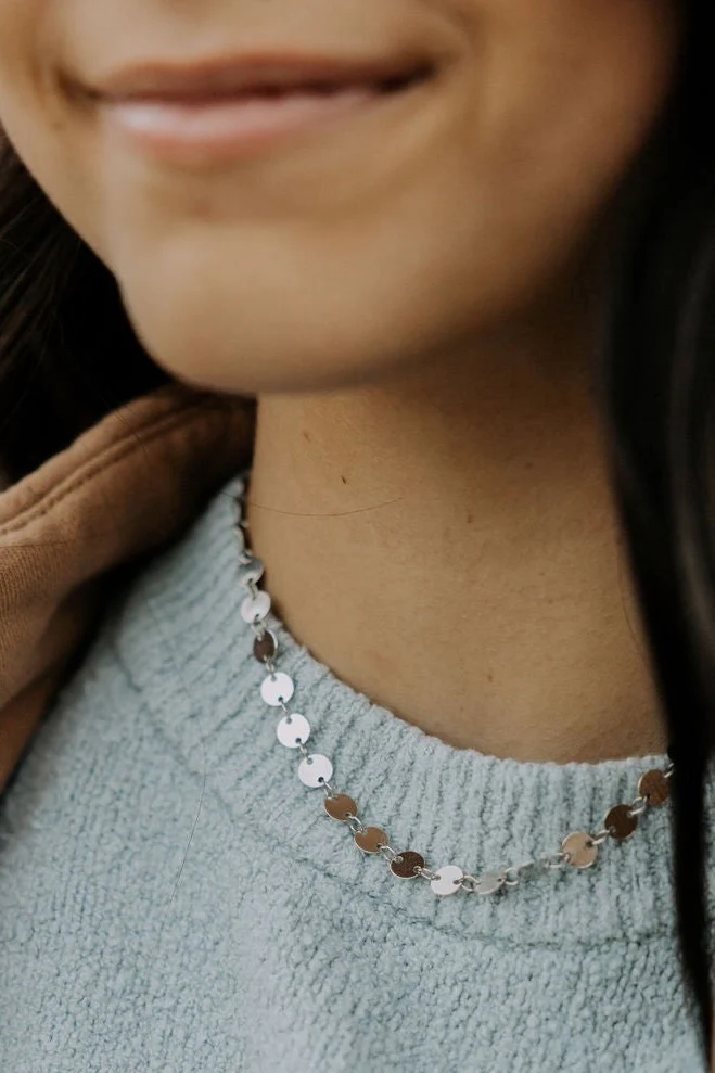 Chloe Gold Filled Coin Necklace - Image 3