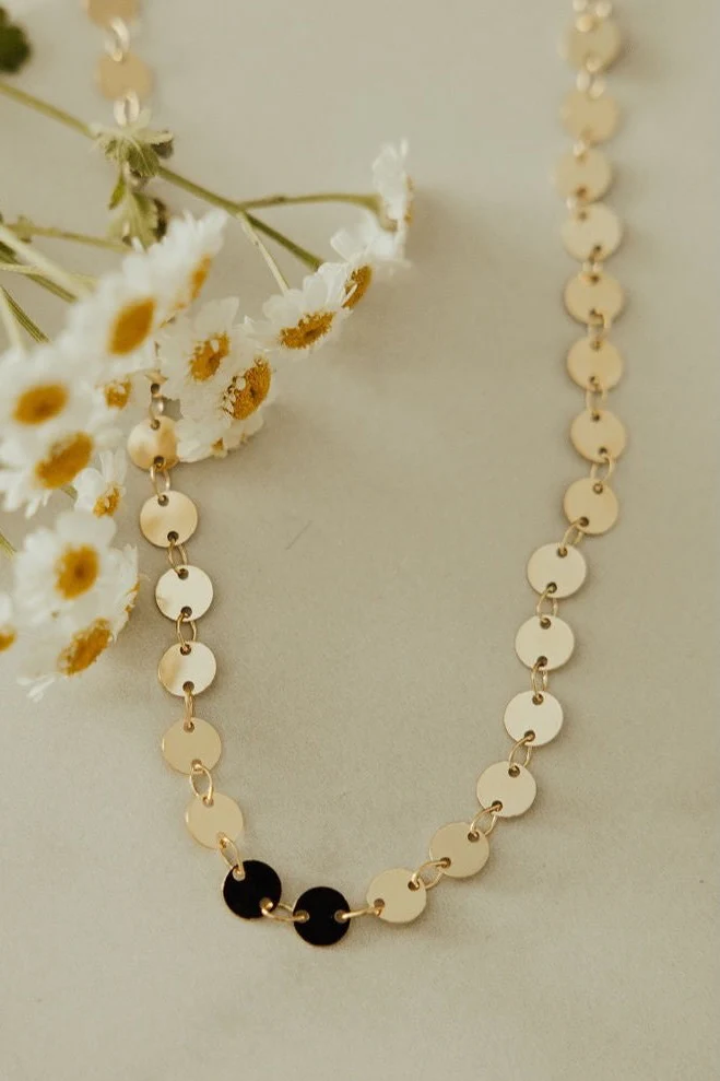 Chloe Gold Filled Coin Necklace - Image 5