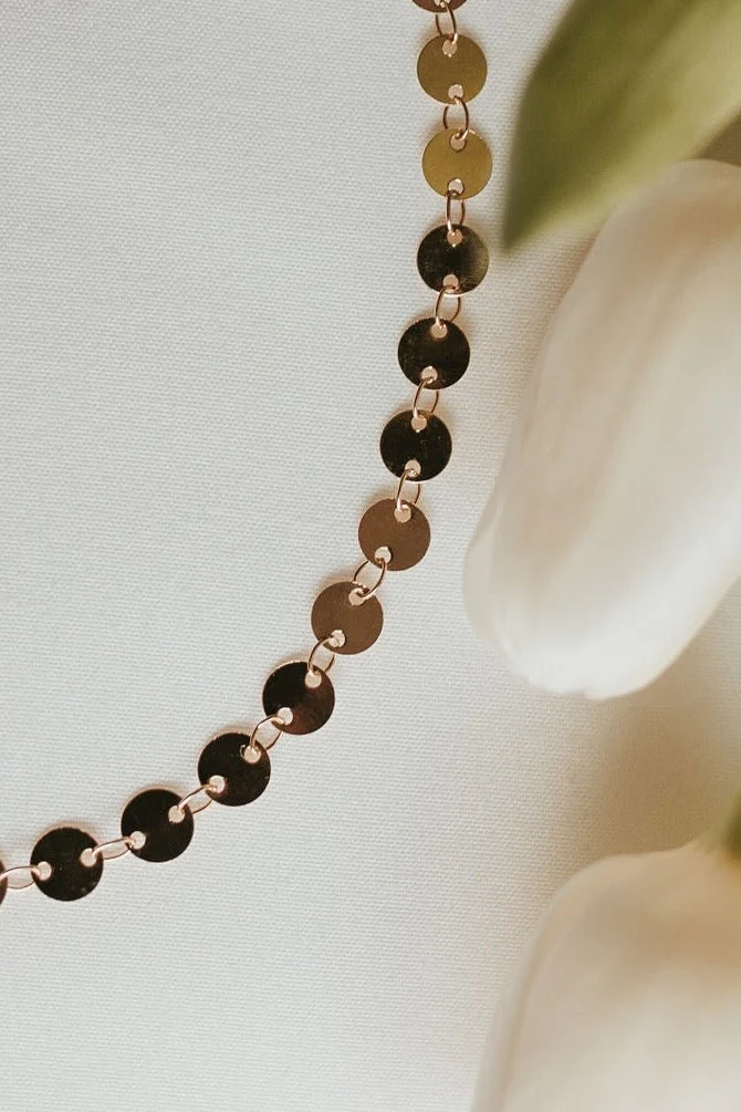 Chloe Gold Filled Coin Necklace - Image 6