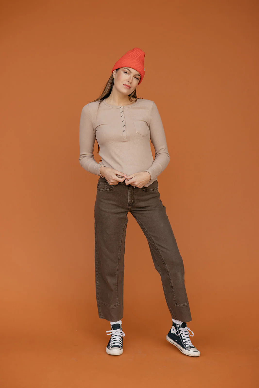Cinder Henley Pocket Tee - Image 5