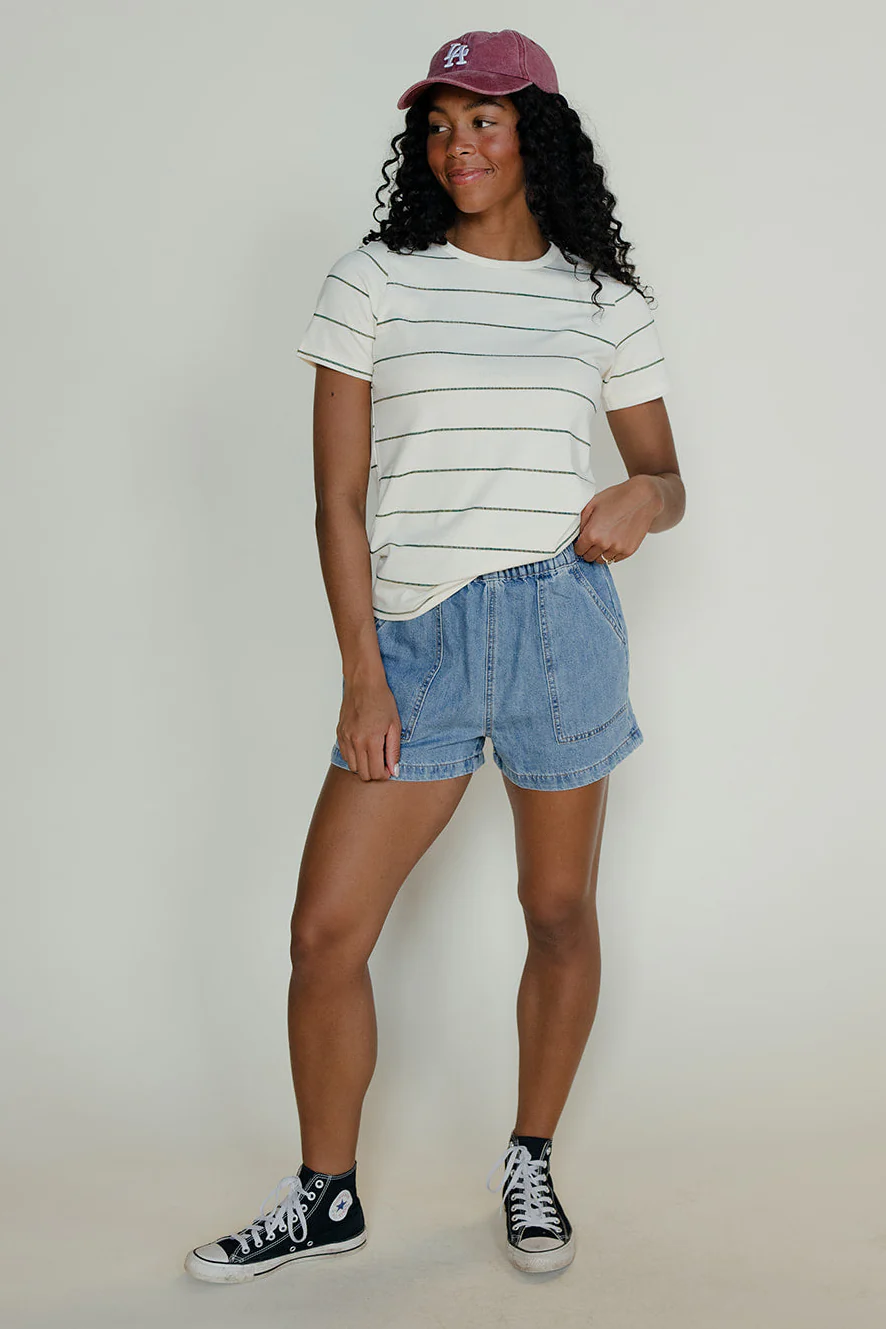 Clean Lines Striped Tee