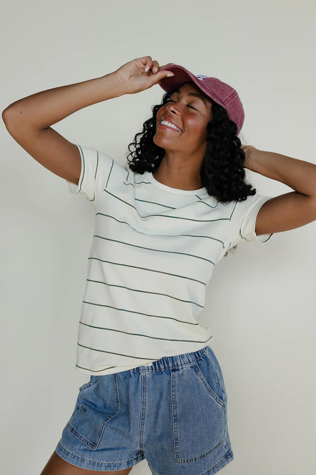 Clean Lines Striped Tee - Image 4