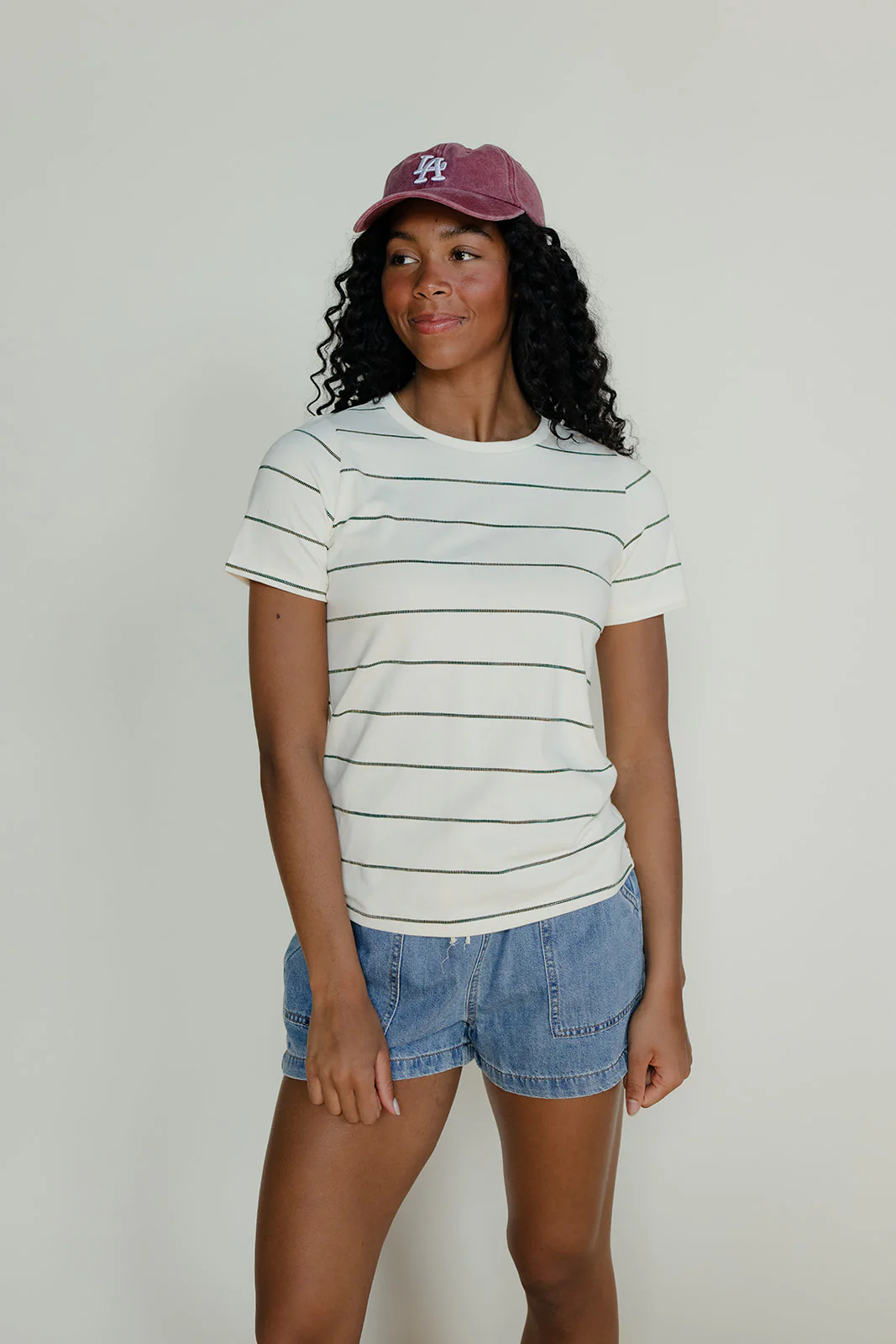 Clean Lines Striped Tee - Image 5