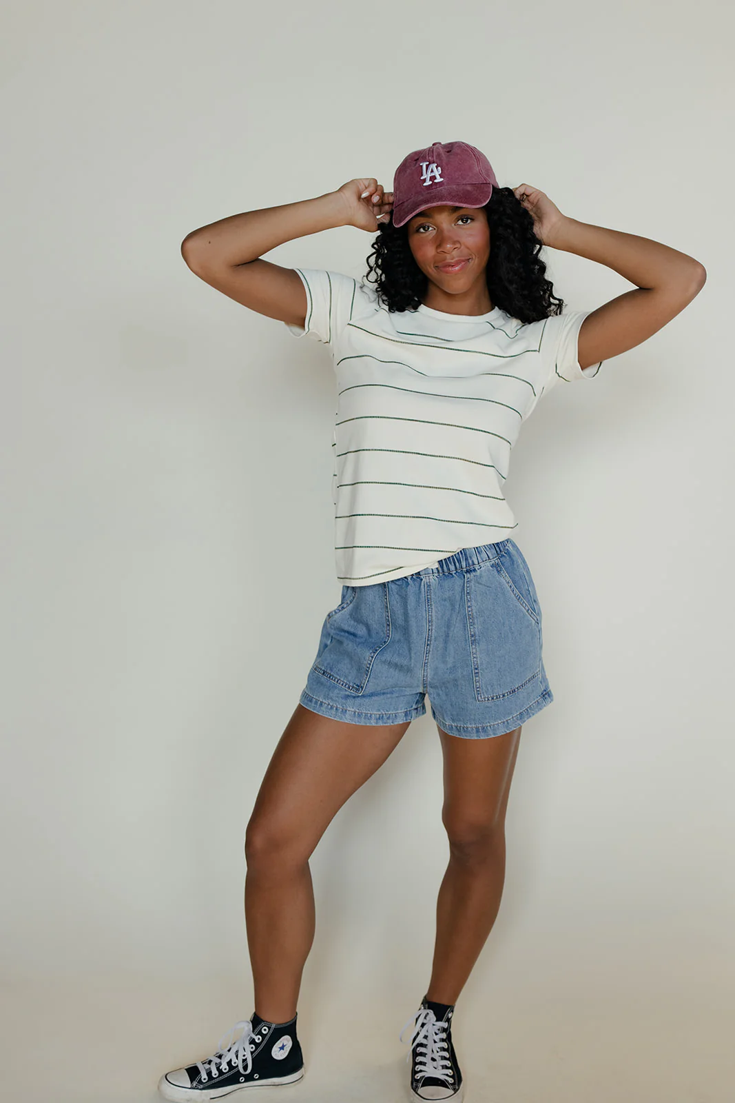 Clean Lines Striped Tee - Image 7