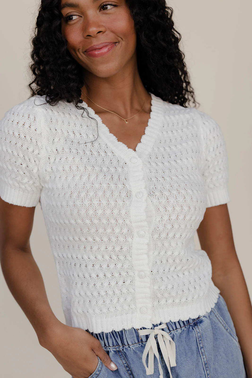 Cloud Nine Detail Cardi - Image 3