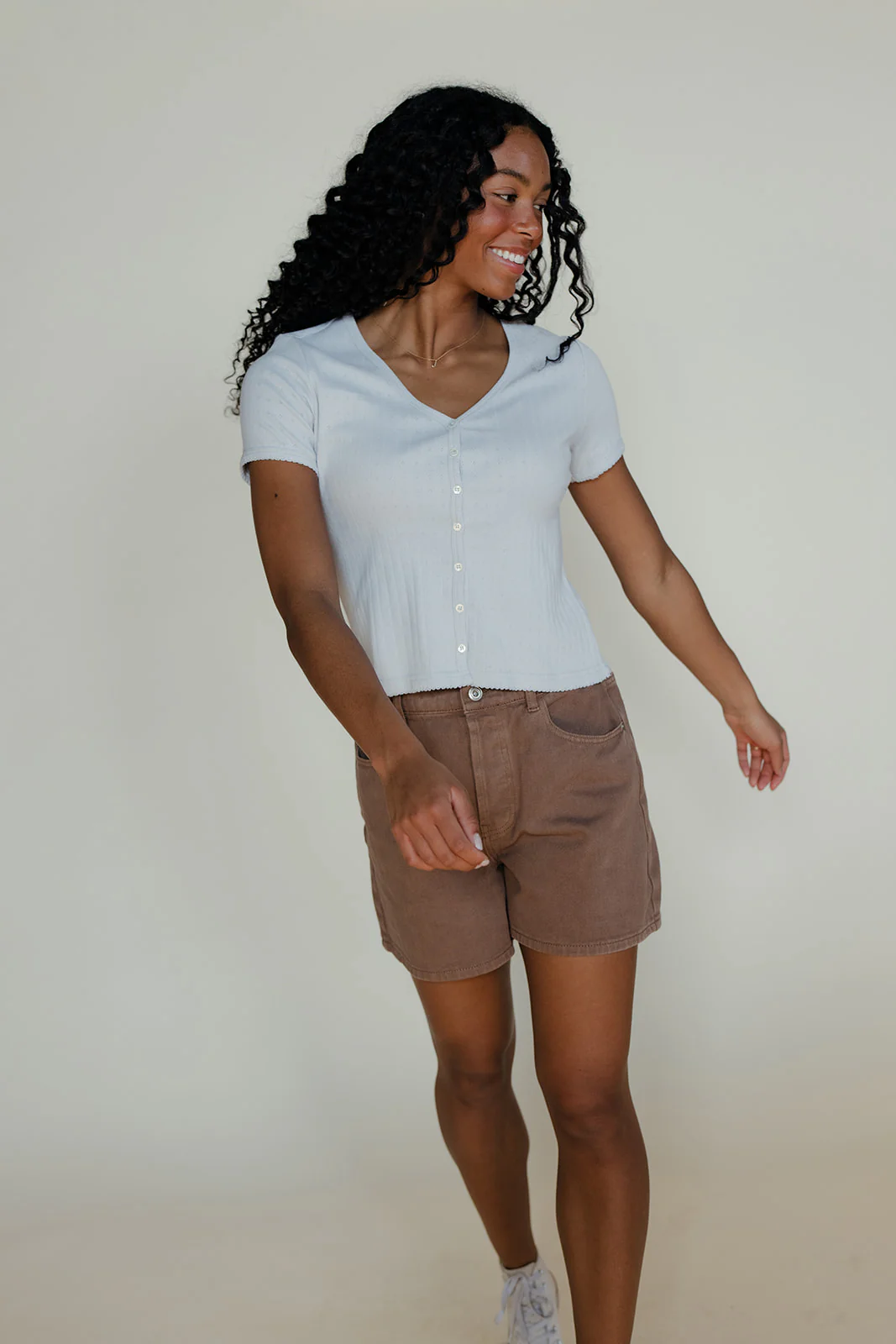 Cloudy Skies Ribbed Tee - Image 3