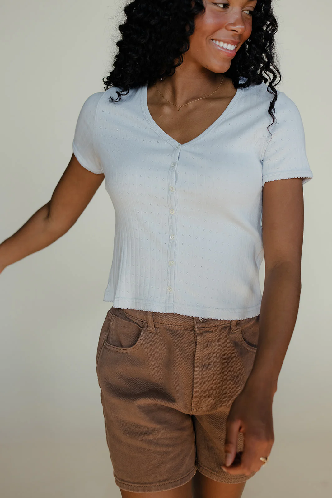 Cloudy Skies Ribbed Tee - Image 6