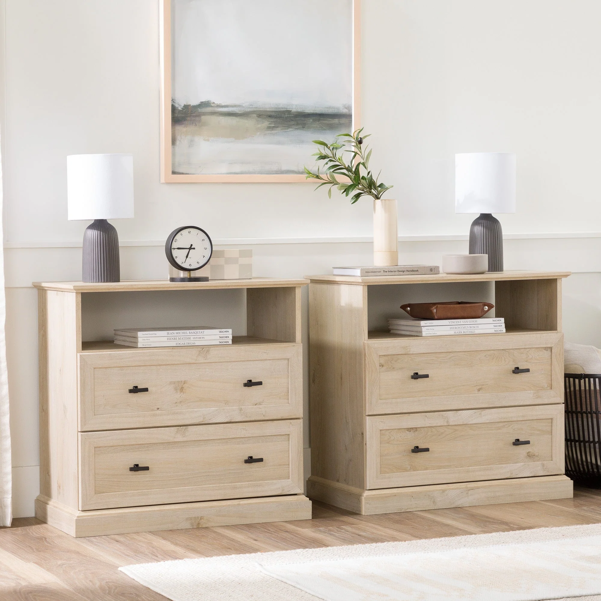 Clyde Classic 2-Drawer Nightstand / Side Table - Image 11