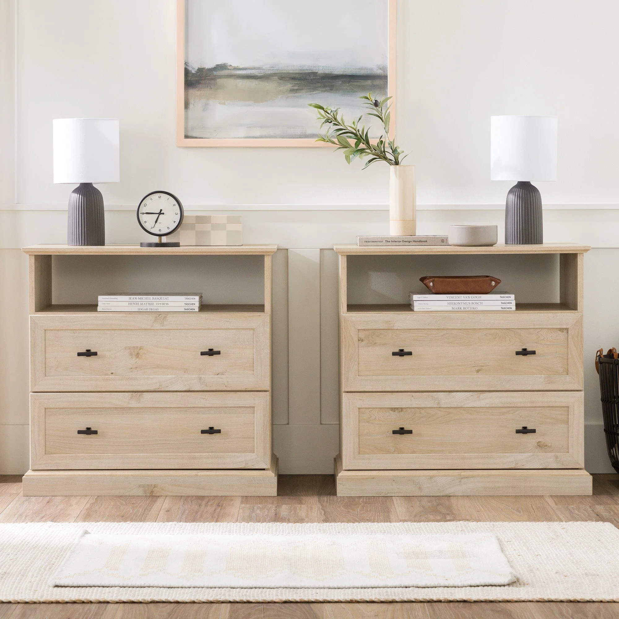 Clyde Classic 2-Drawer Nightstand / Side Table - Image 12