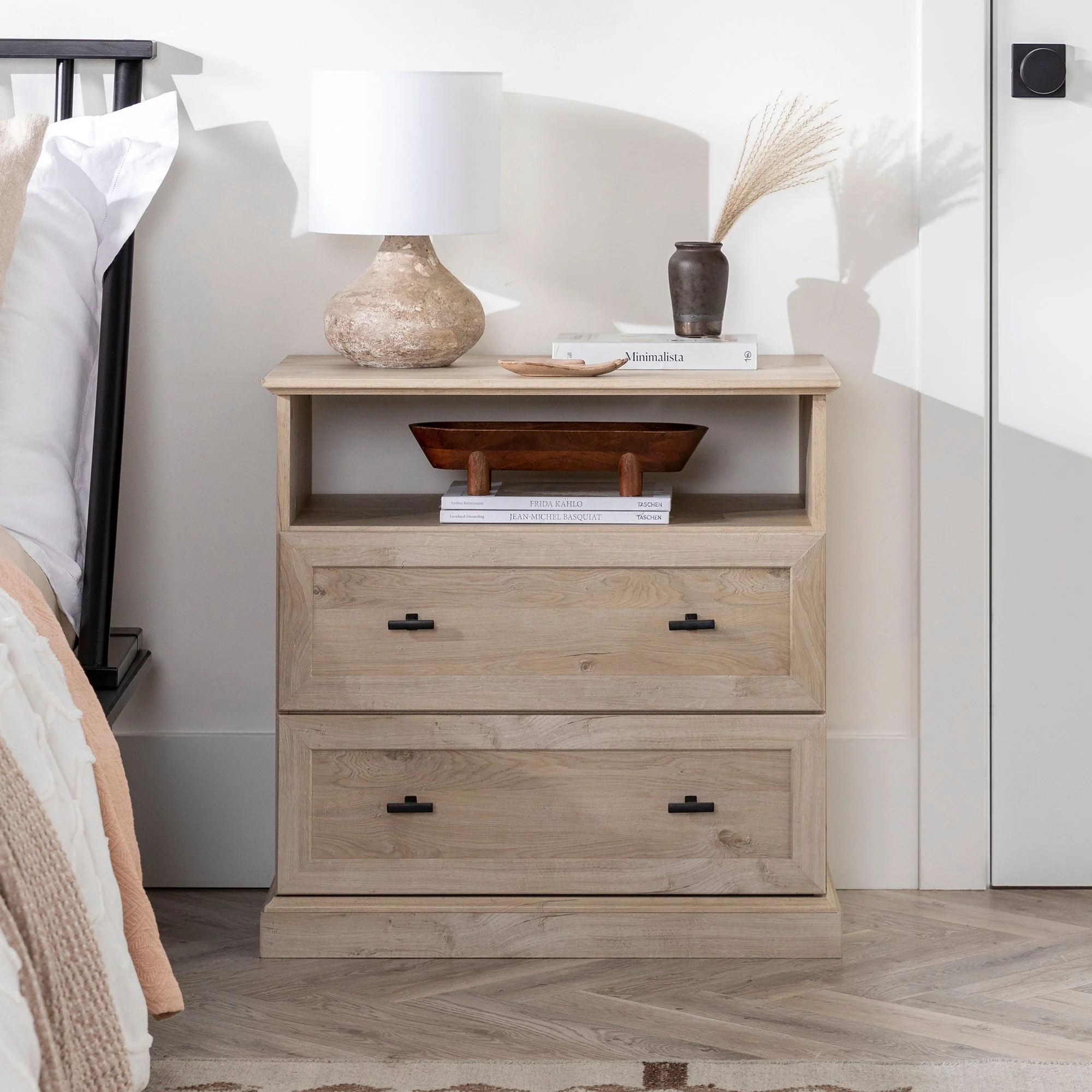 Clyde Classic 2-Drawer Nightstand / Side Table - Image 4