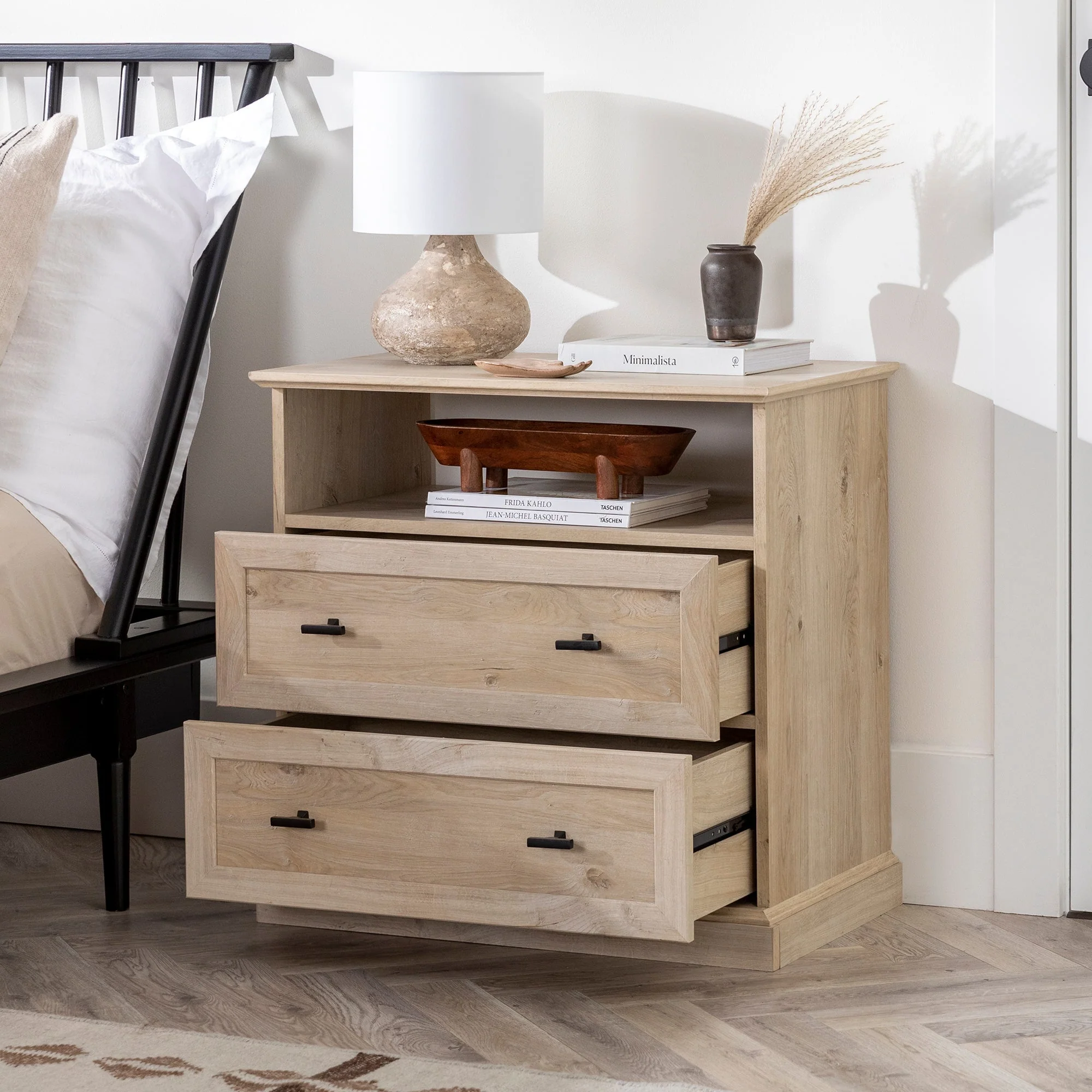 Clyde Classic 2-Drawer Nightstand / Side Table - Image 5