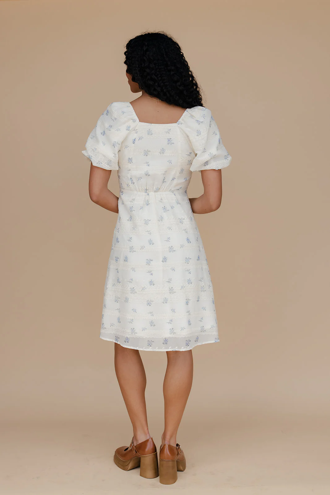 Coastal Bay Puff Sleeve Dress - Image 4